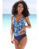 LASCANA LASCANA Women's Tropical Print Underwire Tankini Top Size 32B - 1