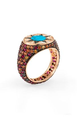 L'Atelier Nawbar L'Atelier Nawbar Ibiza Rainbow Signet Ring