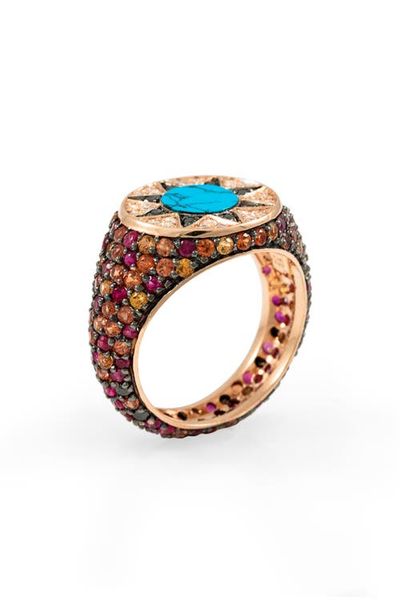 L'Atelier Nawbar L'Atelier Nawbar Ibiza Rainbow Signet Ring