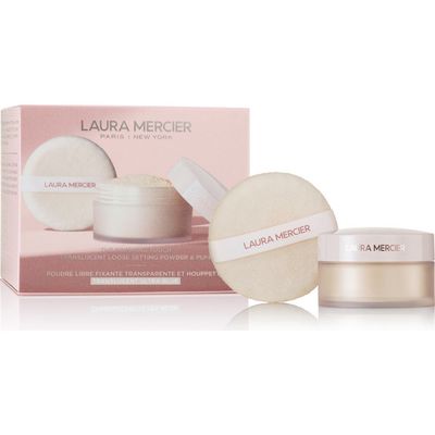 Laura Mercier Laura Mercier The Finishing Touch Translucent Loose Setting Powder Ultra-Blur & Velour Puff Gift Set $48 Value