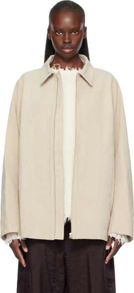 Lauren Manoogian Lauren Manoogian Beige Canvas Work Jacket