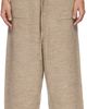 Lauren Manoogian Lauren Manoogian Beige Fine Terry Trousers - 1