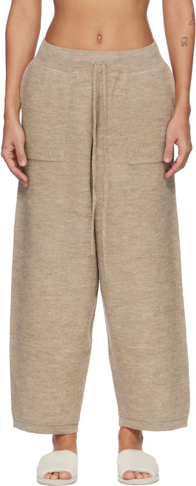 Lauren Manoogian Lauren Manoogian Beige Fine Terry Trousers