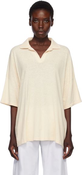 Lauren Manoogian Lauren Manoogian Beige Oversize Polo