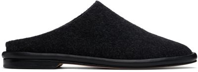 Lauren Manoogian Lauren Manoogian Black Brushed Mules