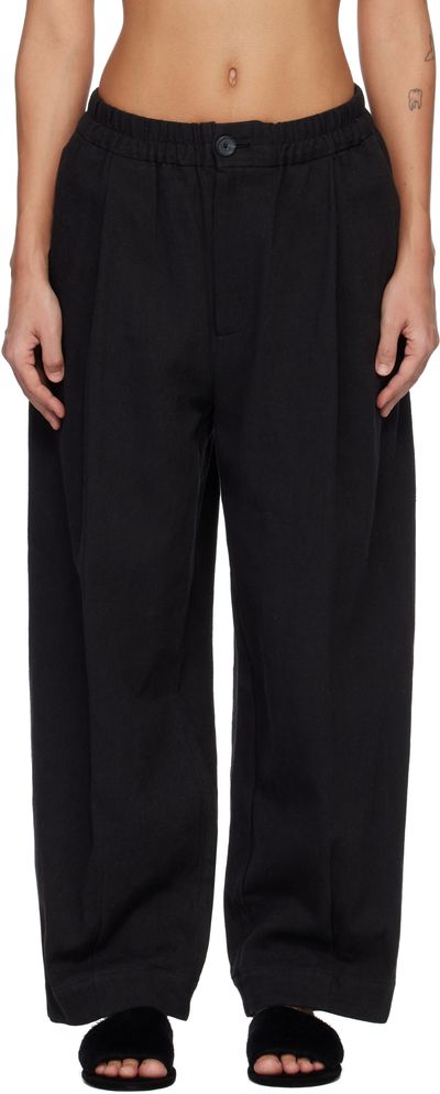 Lauren Manoogian Lauren Manoogian Black Matte Trousers