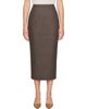 Lauren Manoogian Lauren Manoogian Brown Lano Hip Midi Skirt - 1