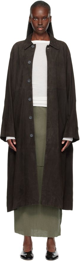 Lauren Manoogian Lauren Manoogian Brown Suede Car Coat