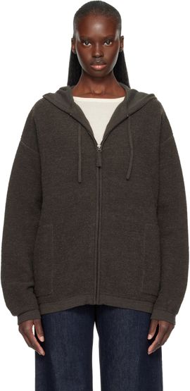 Lauren Manoogian Lauren Manoogian Gray Fine Terry Hoodie