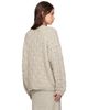 Lauren Manoogian Lauren Manoogian Gray Handknit Interlace Sweater - 3