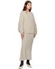 Lauren Manoogian Lauren Manoogian Gray Handknit Interlace Sweater - 4