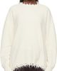 Lauren Manoogian Lauren Manoogian Off-White Fray Crewneck Sweater - 1