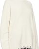 Lauren Manoogian Lauren Manoogian Off-White Fray Crewneck Sweater - 2