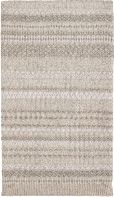 Lauren Manoogian Lauren Manoogian SSENSE Exclusive Beige Jacquard Scarf