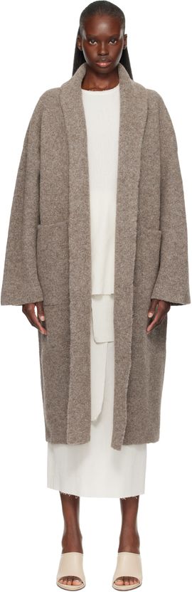 Lauren Manoogian Lauren Manoogian Taupe Double Face Long Coat