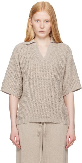 Lauren Manoogian Lauren Manoogian Taupe Rack Polo