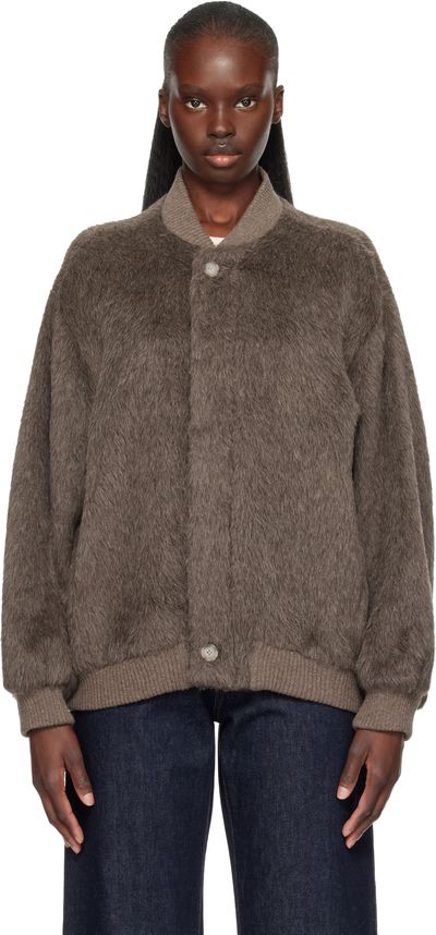 Lauren Manoogian Lauren Manoogian Taupe Suri Bomber Jacket
