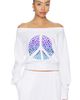 Lauren Moshi Lauren Moshi Bronwyn Off The Shoulder Sweatshirt - 1
