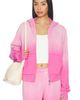 Lauren Moshi Lauren Moshi Butterfly Heart Crop Zip Hoodie - 1