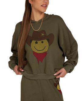 Lauren Moshi Lauren Moshi Yvette Cowboy Happyface Sweater
