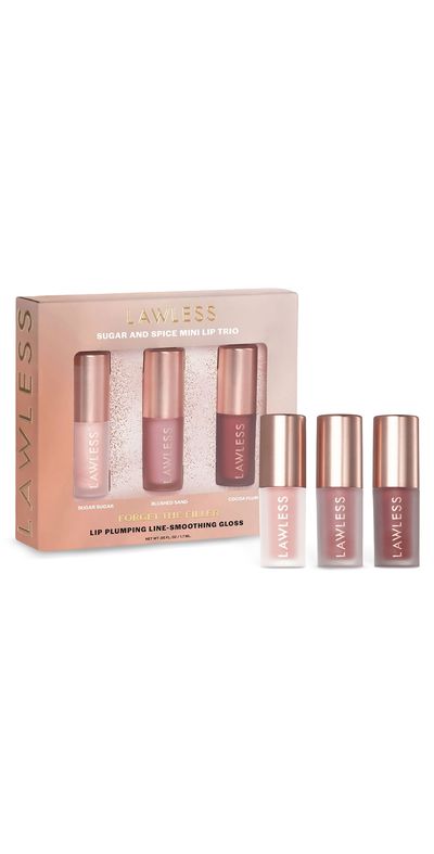 LAWLESS LAWLESS Mini Forget The Filler Lip Plumping Line Smoothing Gloss Set Sugar & Spice One
