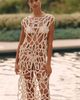 Layered Cotton Cutwork Crochet Tunic - 1