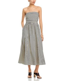 Layered With Love Layered with Love Strapless Striped Maxi Dress