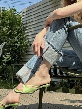 Lazy Anne Laella Square Toe Strap Mules