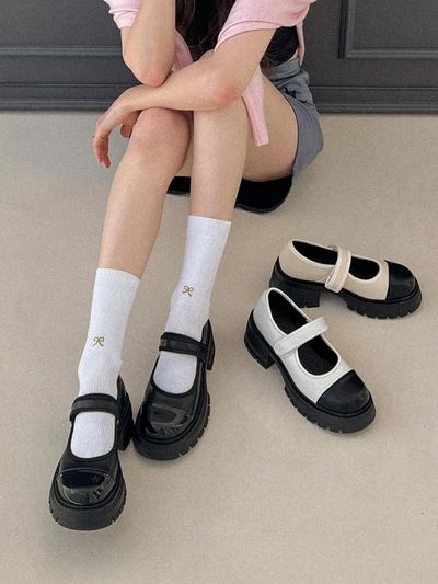 Lazy Anne Radel Combi Mary Jane Platform Loafer 6cm