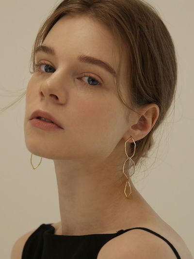 LAZYDAWN Chain Drop Earring E004