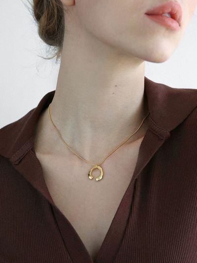 LAZYDAWN Crumble Pendant Necklace
