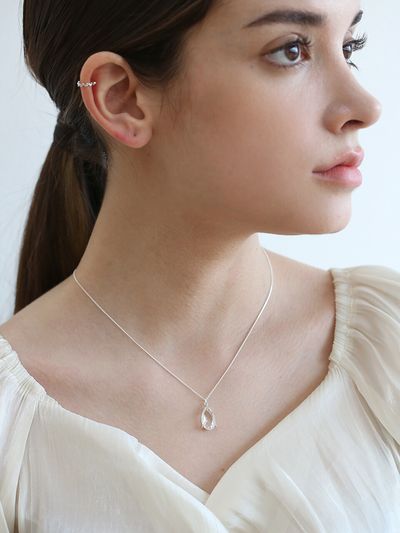 LAZYDAWN Crystal pendant necklace N014