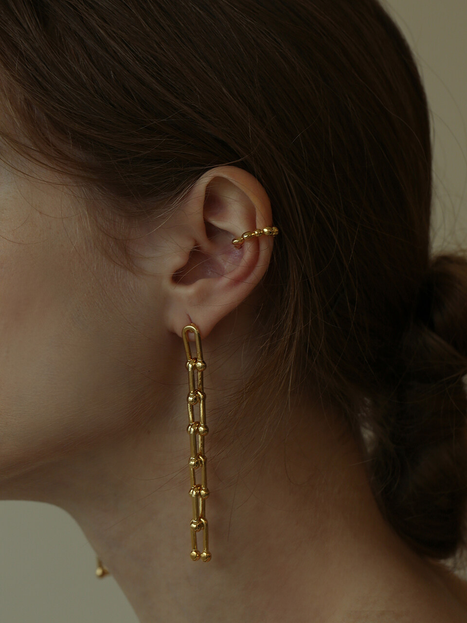 LAZYDAWN Link Chain Drop Earring E002