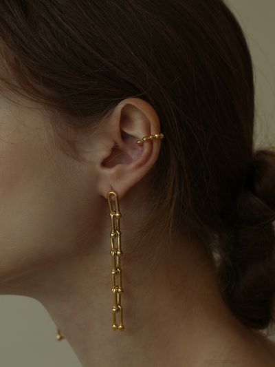 LAZYDAWN Link Chain Drop Earring E002