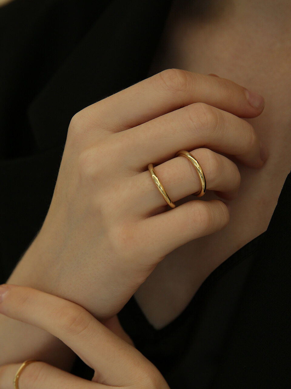 LAZYDAWN Round Double Ring R001