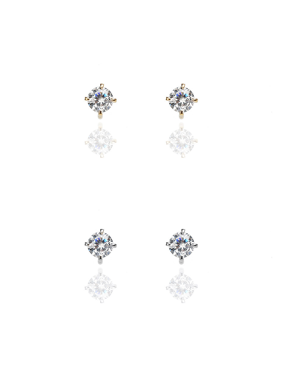 LAZYDAWN Simple cubic earring E026