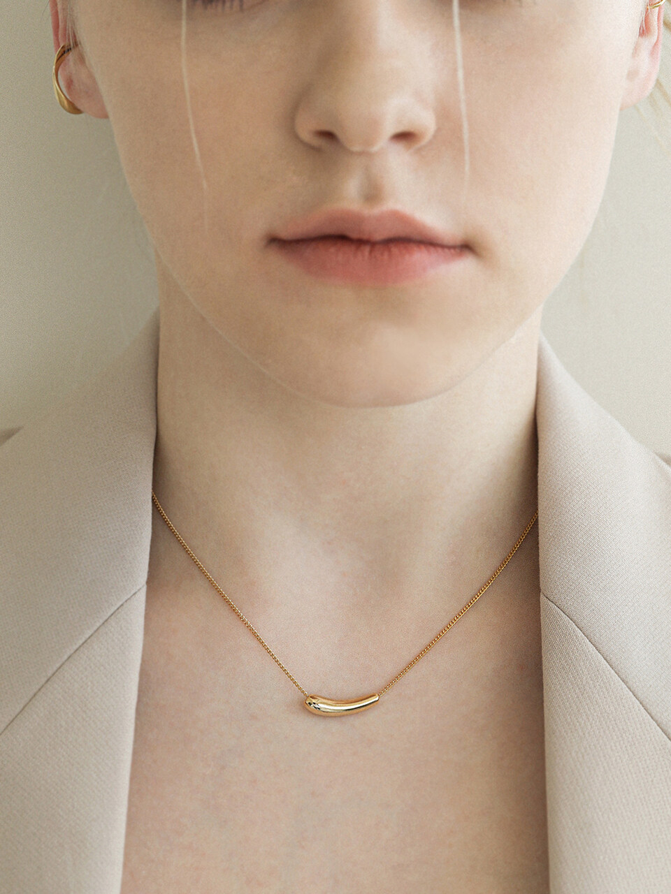 LAZYDAWN Simple Stick Necklace (N040) - 2 Colors