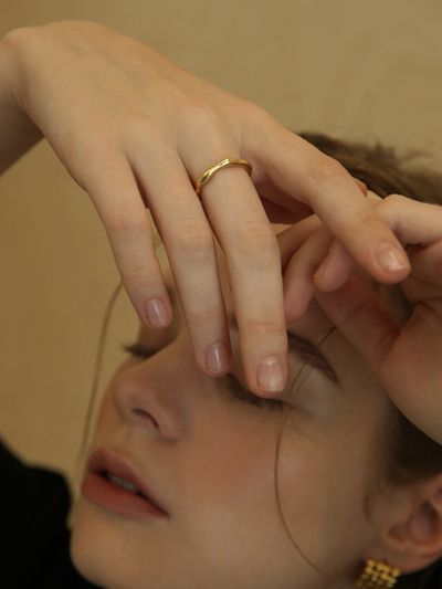 LAZYDAWN Small Wave Ring R012