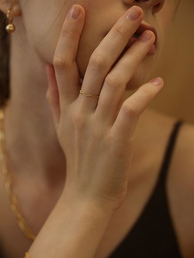 LAZYDAWN Zigzag Ring R011