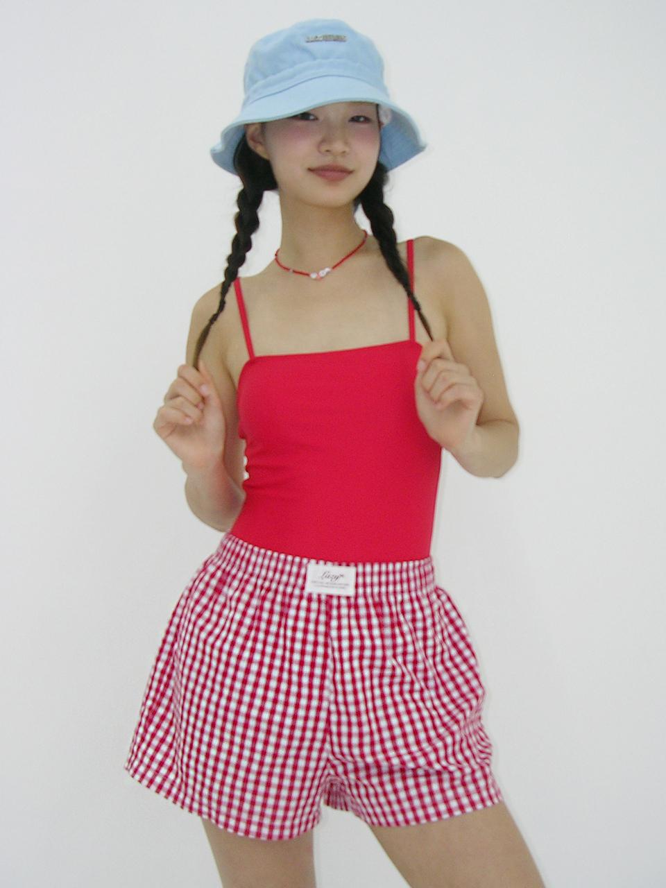 lazyz Uniform Short Pants (Red,Black)