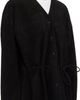 LE17SEPTEMBRE LE17SEPTEMBRE Black Collarless Suede Jacket - 2