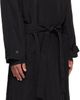 LE17SEPTEMBRE LE17SEPTEMBRE Black Crisp Raglan Trench Coat - 2