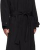 LE17SEPTEMBRE LE17SEPTEMBRE Black Crisp Raglan Trench Coat - 4