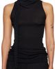 LE17SEPTEMBRE LE17SEPTEMBRE Black Scarf Sleeveless Jersey Top - 1
