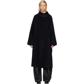 LE17SEPTEMBRE LE17SEPTEMBRE Black Stand Neck Handmade Long Coat