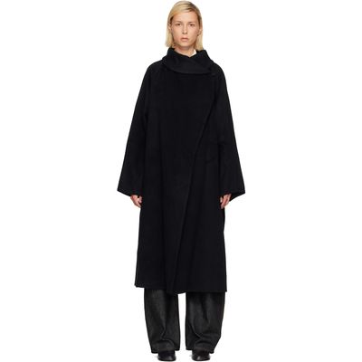 LE17SEPTEMBRE LE17SEPTEMBRE Black Stand Neck Handmade Long Coat