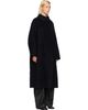 LE17SEPTEMBRE LE17SEPTEMBRE Black Stand Neck Handmade Long Coat - 2