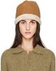 LE17SEPTEMBRE LE17SEPTEMBRE Brown Fleece Trim Faux-Suede Reversible Hat - 1