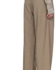 LE17SEPTEMBRE LE17SEPTEMBRE Brown Overwrap Wide Trousers - 3