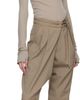LE17SEPTEMBRE LE17SEPTEMBRE Brown Overwrap Wide Trousers - 4